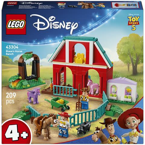 Disney | Pixar 43304 Il Ranch dei Cavalli di Blaze, Giocattolo con 2 Minifigure, 4 Animali, Regalo per Bambini da 4 Anni - Foto 1