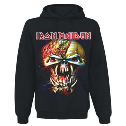 Iron Maiden - Final Frontier Big Head (Felpa Con Cappuccio Unisex Tg. M)  - Foto 1