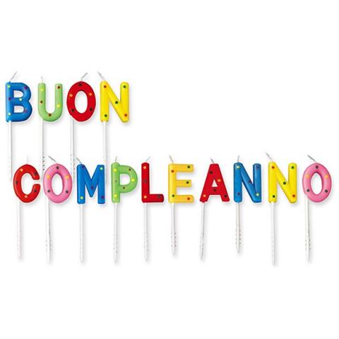Candeline Lettere Buon Compleanno - Foto 1