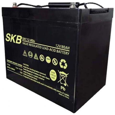Batteria Agm Cycle Use Sk12-80s 12 V - 80 Ah - Foto 1