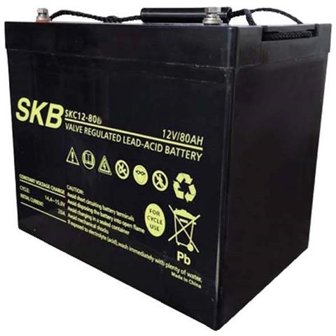 Batteria Agm Cycle Use Sk12-80s 12 V - 80 Ah - Foto 2