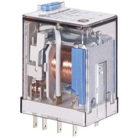 553480240040 - Relé a spina 4RT 7 A 24 Vac con pulsante per prova manuale e indicatore meccanico - Foto 1