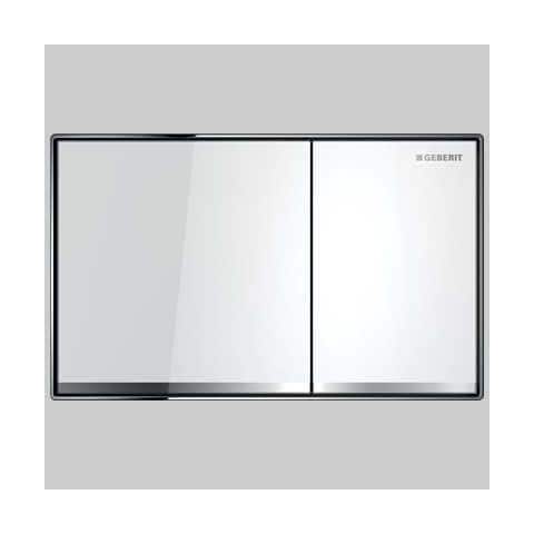 Placca Di Comando Geberit Sigma 60 A Doppio Tasto Vetro Bianco | 115.640. si. 1 - Foto 14