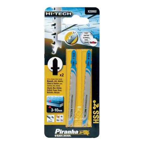BLACK & DECKER Set 2 Lame Alternativo Per Metallo