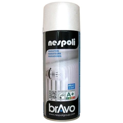Smalto Acrilico Spray Per Radiatori Bianco - Ral 9010 Lucida 400 Ml Bravo - Foto 1