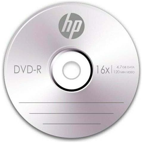 50 PZ DVD-R HP 16X 4,7GB 120 MIN. SILVER - Foto 2