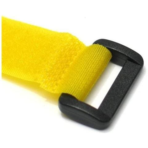 Fascette Fermacavo Gialle In Velcro Set Da 10 Pz - Foto 2