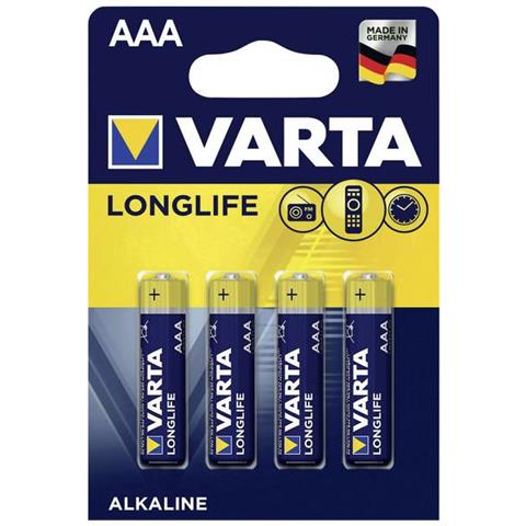 Blister 4 Batterie 1.5v Longlife Alcalina Ministilo Aaa - Foto 1