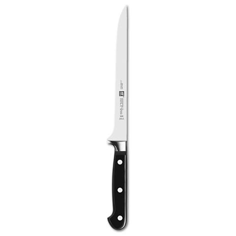 Coltello per Filettare in Acciaio Lunghezza 18 cm Colore Nero e Argento - Linea Professional S - Foto 1
