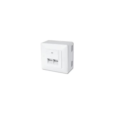 Presa Modulare a Muro CAT6 2x RJ45 F / F Colore Bianco - Foto 2