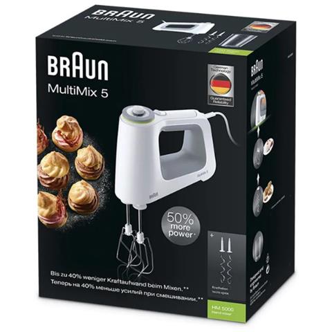 Sbattitore Manuale MultiMix 5 Potenza 700 W Colore Bianco / Grigio - Foto 4