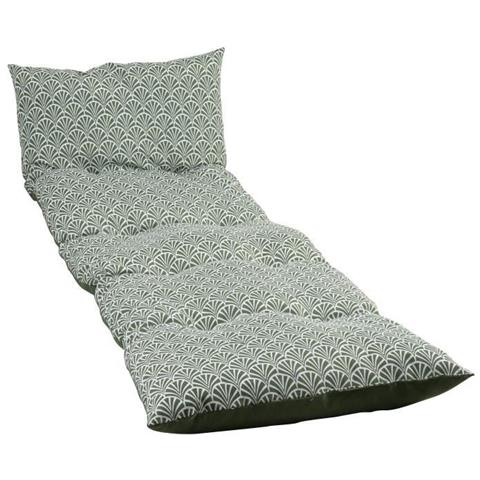 Norvegia Avocado Snowflake Sun Lounger - Tessuto Idrorepellente - Foto 1