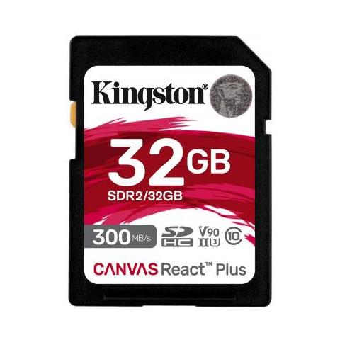 Memoria SDHC 32 GB Canvas React Plus UHS-II U3 V90 Classe 10 Colore Nero - Foto 1