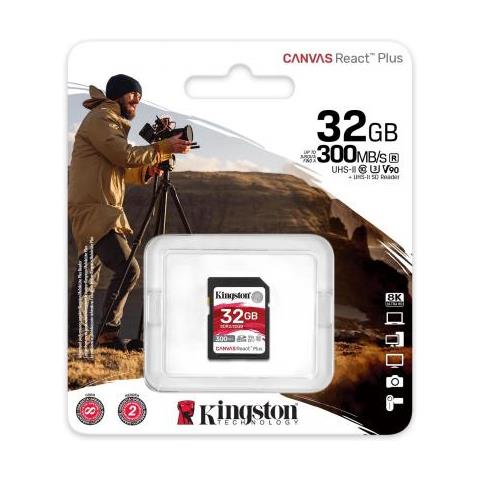 Memoria SDHC 32 GB Canvas React Plus UHS-II U3 V90 Classe 10 Colore Nero - Foto 3