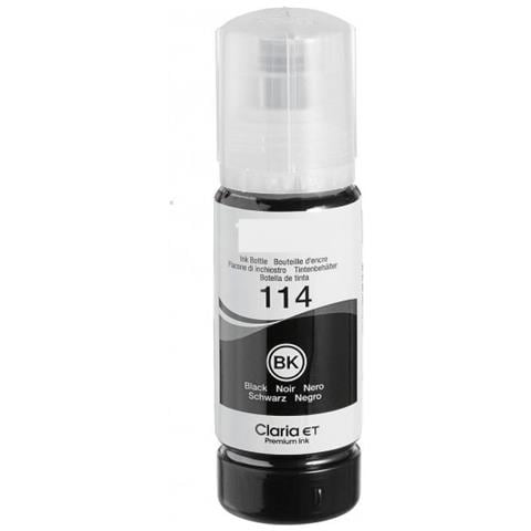 Ecotank 114bk Nero C13t07a140 Inchiostro Pigmentato Compatibile Per Epson Ecotank Et-8500,8550 T114 Capacita 70ml - Foto 1