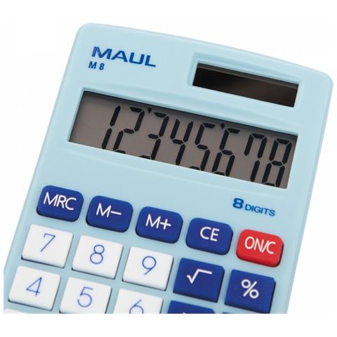 M 8 calcolatrice Tasca Calcolatrice con display Blu, Bianco - Foto 9