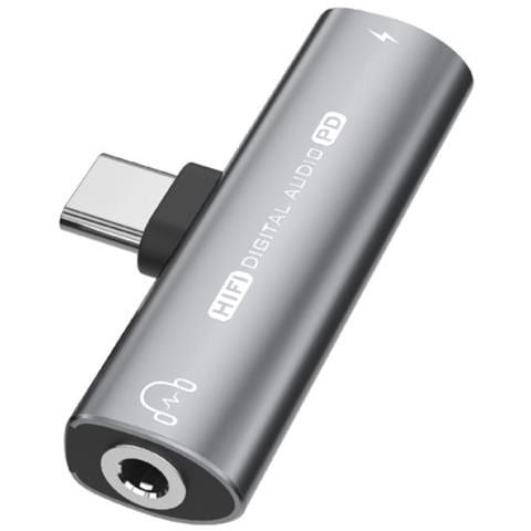 Adattatore Da Usb-c A 3,5 Mm Per Cuffie E Caricabatterie Grey - Foto 1