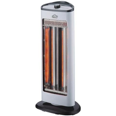 Stufetta Elettrica SA9812 con 2 Lampade al Carbonio Potenza 1000 W Colore Bianco/Nero - Foto 1