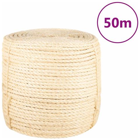 Corda In Sisal 100% 8 Mm 50 M - Foto 1