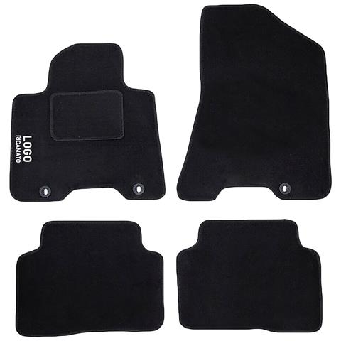 Tappetini Auto Compatibili Per Tucson Fino Al 2019 | Tappeti Sagomati | In Moquette Nera | Logo Ricamato Battitacco E 3 Clip Di Fissaggio | Accessori Interni - Foto 1
