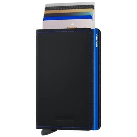 Secrid Slimwallet Matte Black & Blue - Foto 1