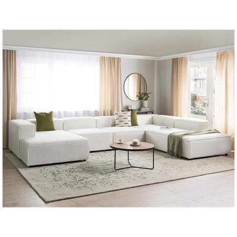 5 Posti Ardal Bouclé Bianco Sporco Lato Sinistro - Foto 1