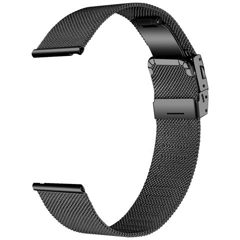 Bracciale In Acciaio Inossidabile Garmin Venu 3s / Forerunner 265s 18 Mm Black - Foto 3