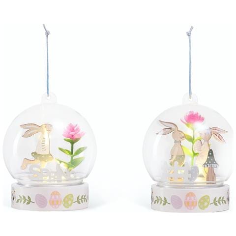 Decorazione In Legno Con Illuminazione A Led 2 Pezzi - Foto 1