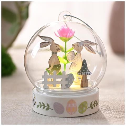 Decorazione In Legno Con Illuminazione A Led 2 Pezzi - Foto 6