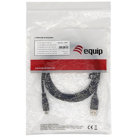 128886 cavo USB USB 2.0 3 m USB A USB C Nero - Foto 3