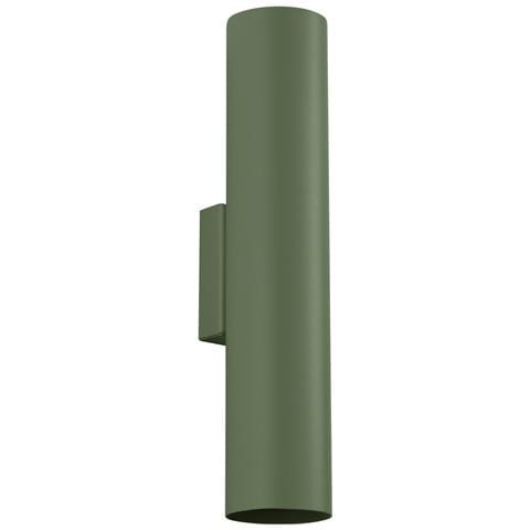 Lampada Da Parete Lagos 2 Verde Oliva Sl. 1488 - Soppalco Lampada Da Parete Verde Oliva 30x6x8 Cm - Foto 1
