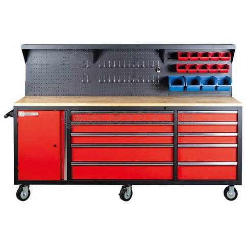 Banco Da Lavoro Con Ruote 10 Cassetti Holzmann Wewa2130 - Foto 1