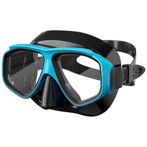 Maschera Subacquea, Vestibilità Comoda Black+blue - Foto 3