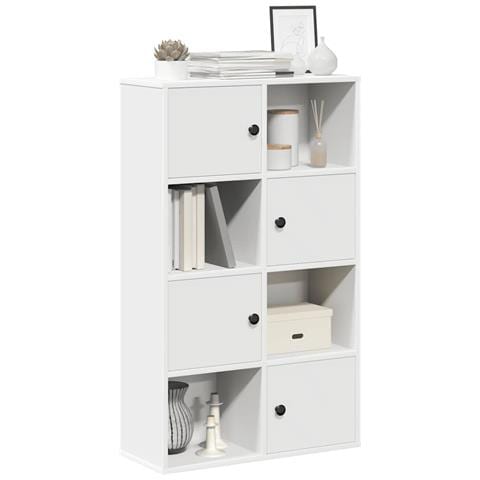 Libreria Bianca 60x24x101,5 Cm In Legno Multistrato - Foto 1