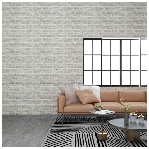 Lusso Casadino -  Pannelli Murali 3d Con Design Mattoni Grigio Chiaro 10 Pz Eps - Foto 8