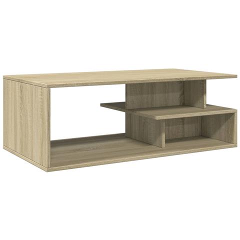 Lusso Casadino -  Tavolino Salotto Rovere Sonoma 102x55x35cm In Legno Multistrato - Foto 1