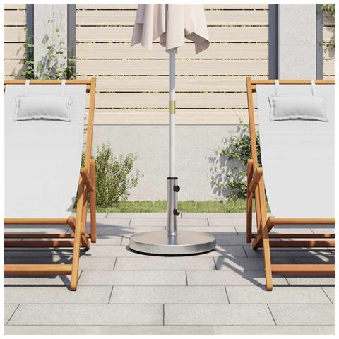 Base Per Ombrellone Per Pali Ø32/38/48 Mm 25 Kg Rotonda - Foto 2