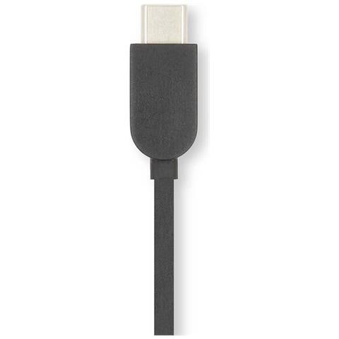Cuffie Girevoli Pieghevoli Cablate Usb-c Con Microfono E Telecomando, Nero - Foto 2
