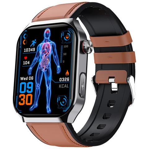 F700 Smartwatch: Monitoraggio Avanzato Della Salute E Fitness Brown - Foto 1