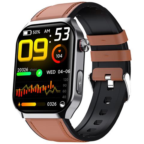 F700 Smartwatch: Monitoraggio Avanzato Della Salute E Fitness Brown - Foto 2