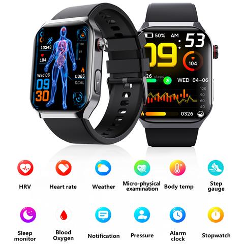 F700 Smartwatch: Monitoraggio Avanzato Della Salute E Fitness Brown - Foto 12