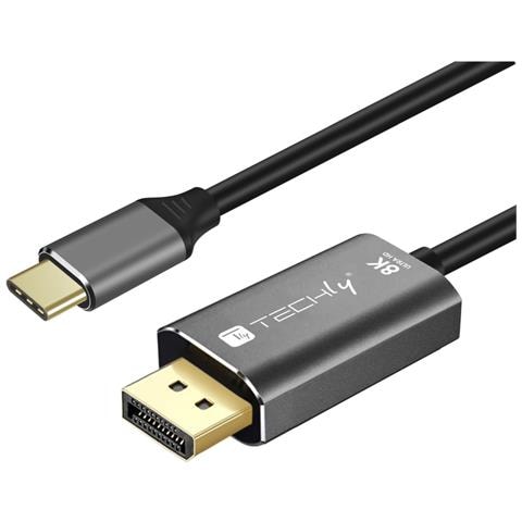 Cavo Adattatore USB-C 3.2 a Displayport 1.4 8K@ 60Hz 1,8 m - Foto 1