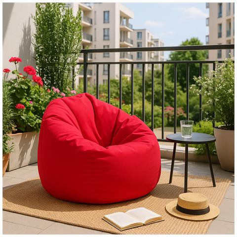 Ohau Poltrona A Sacco Da Esterno 130x115cm Rossa - Foto 2