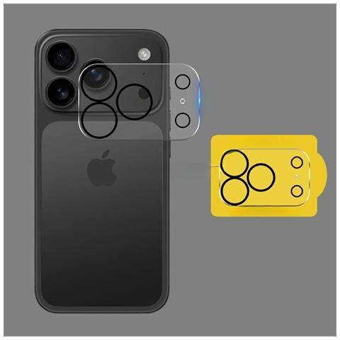 Protezione Obiettivo Fotocamera In Vetro Temperato Trasparente Compatibile Con Apple Iphone 17 Pro Max (2 Pezzi) - Foto 2