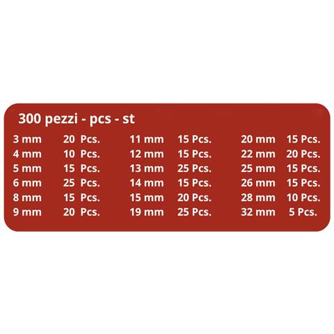 Assortimento Anelli Seeger 300 Pezzi Da 3mm A 32mm - Foto 2