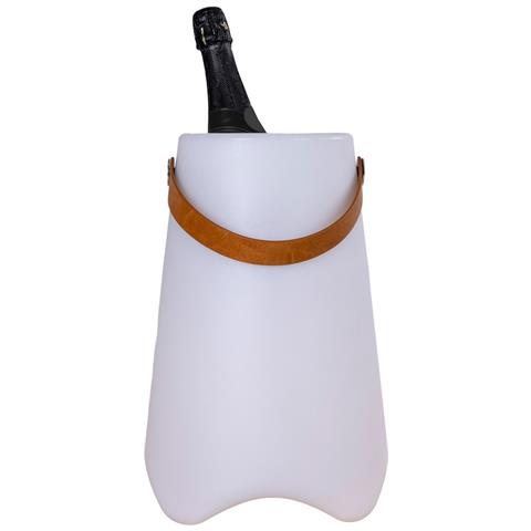 Lanterna Bristol - Bianco - Plastica - 25x25x37,5 Cm - Foto 2