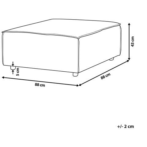Ottomana Ardal Velluto A Coste Tortora - Foto 8