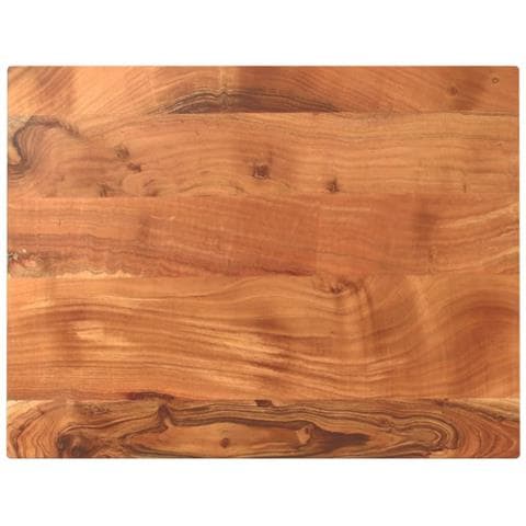 Piano Tavolo 80x50x2,5 cm Rettangolare Legno Massello Acacia - Foto 1