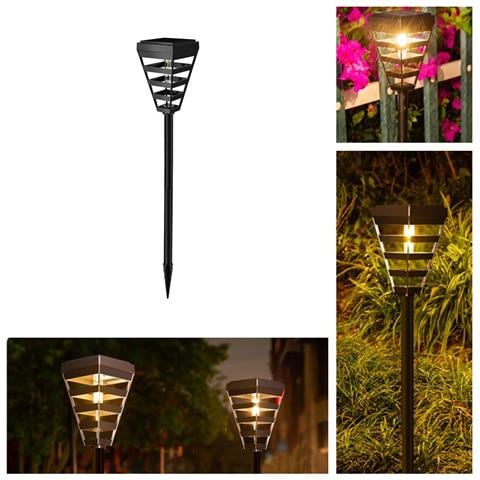 Lampada Solare Da Giardino Esterno - Illuminazione Paesaggistica Ip65 Impermeabile - Foto 2