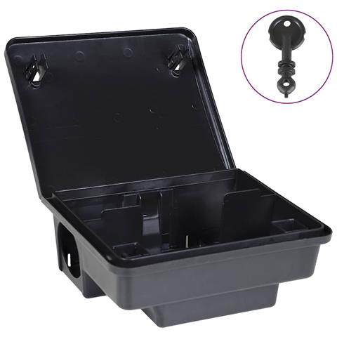 Trappole per Topi 6 pz Nere 23x19x9,5 cm - Foto 2